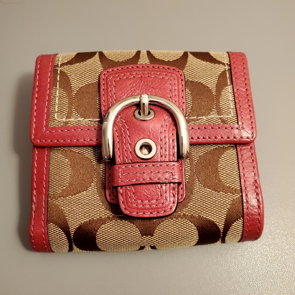 Coach Wallet pink and brown